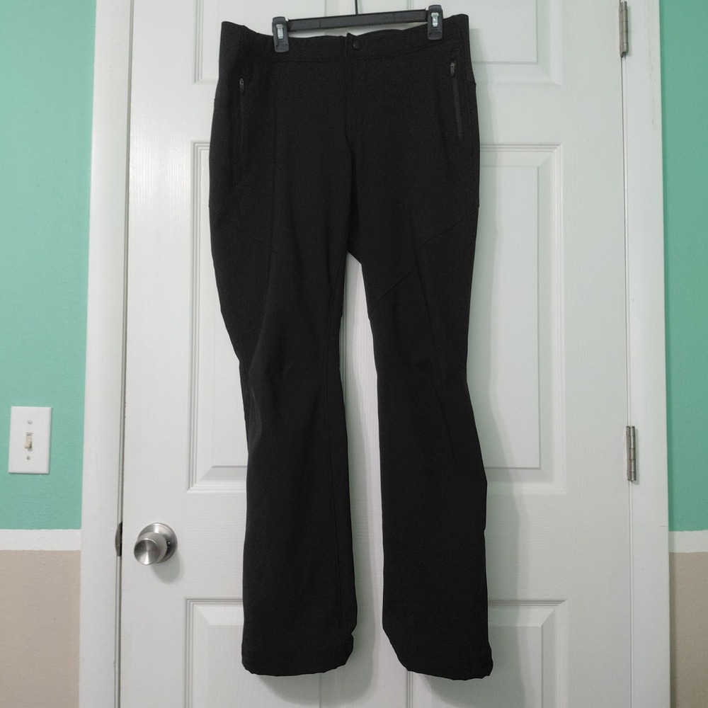 Columbia Omni-Heat Black Softshell Hiking Pants Mens 16 32L Thermal Reflective